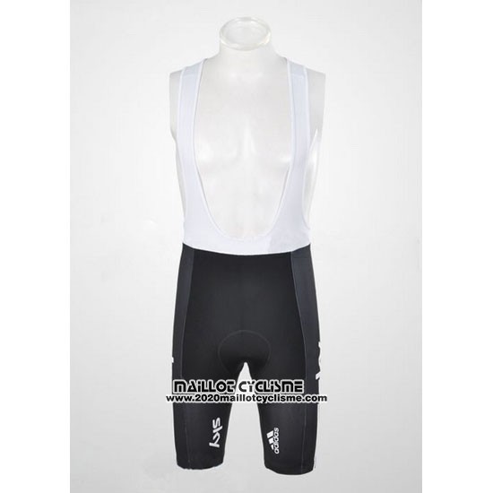 2011 Maillot Ciclismo Sky Noir et Azur Manches Courtes et Cuissard